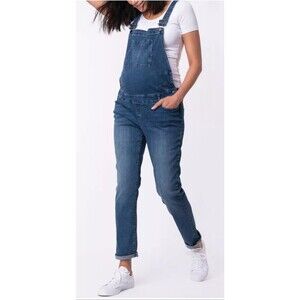 Planet Motherhood Maternity Denim Jean Overalls Women's small size 6 Blue